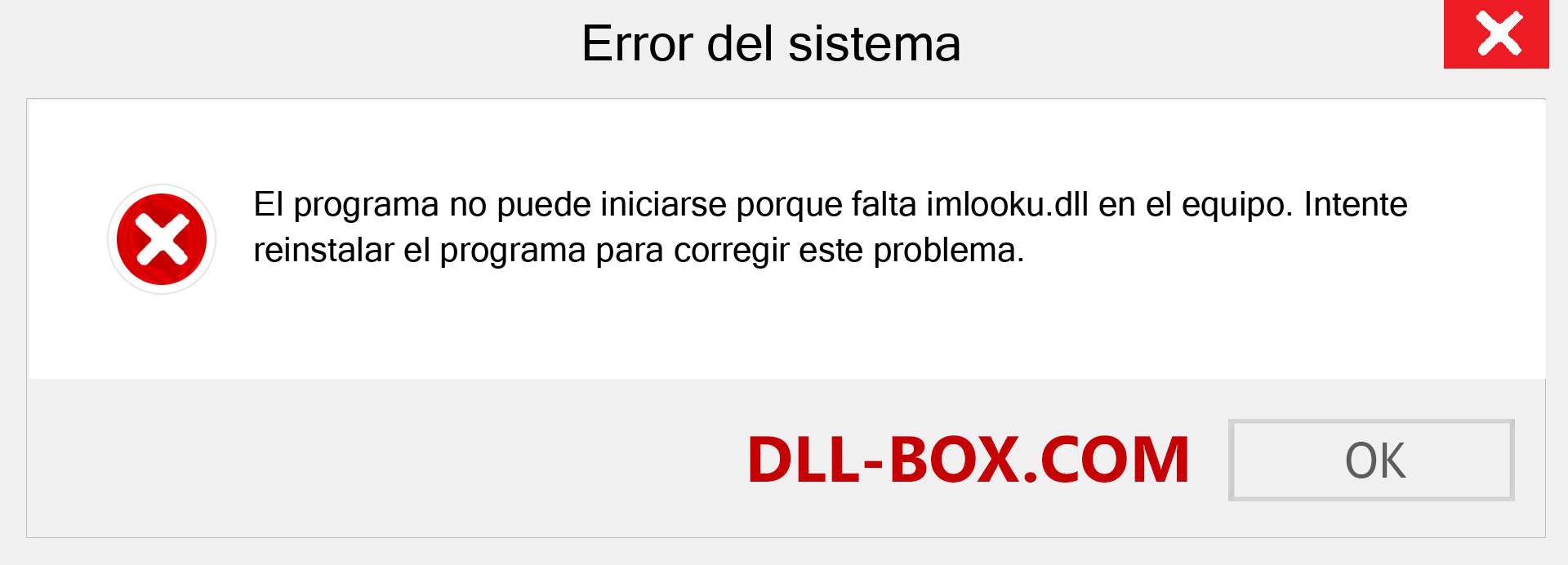 ¿Falta el archivo imlooku.dll ?. Descargar para Windows 7, 8, 10 - Corregir imlooku dll Missing Error en Windows, fotos, imágenes